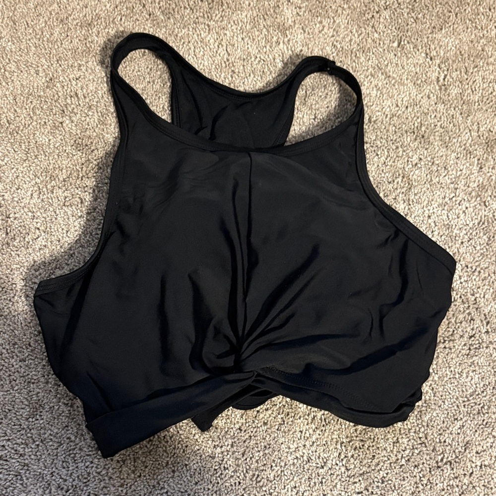 Black swim top